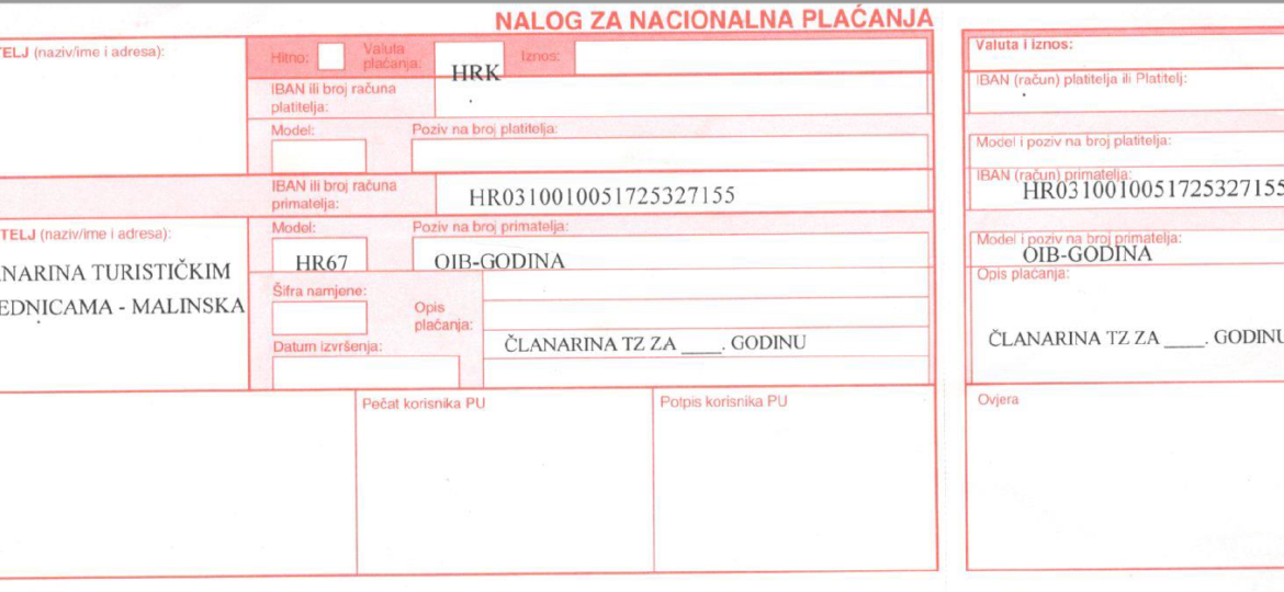 turističkačlanarinamalinska