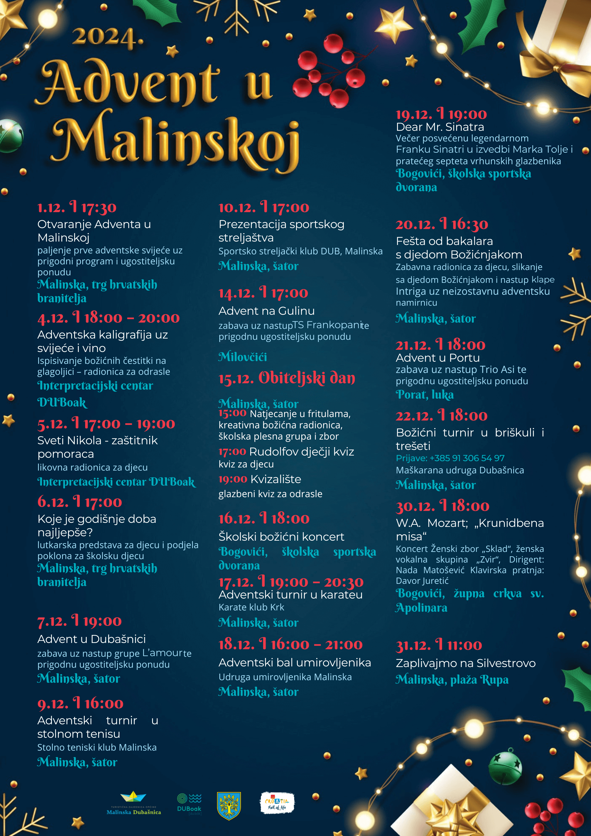 Advent u Malinskoj 2024. - TZO Malinska-Dubašnica