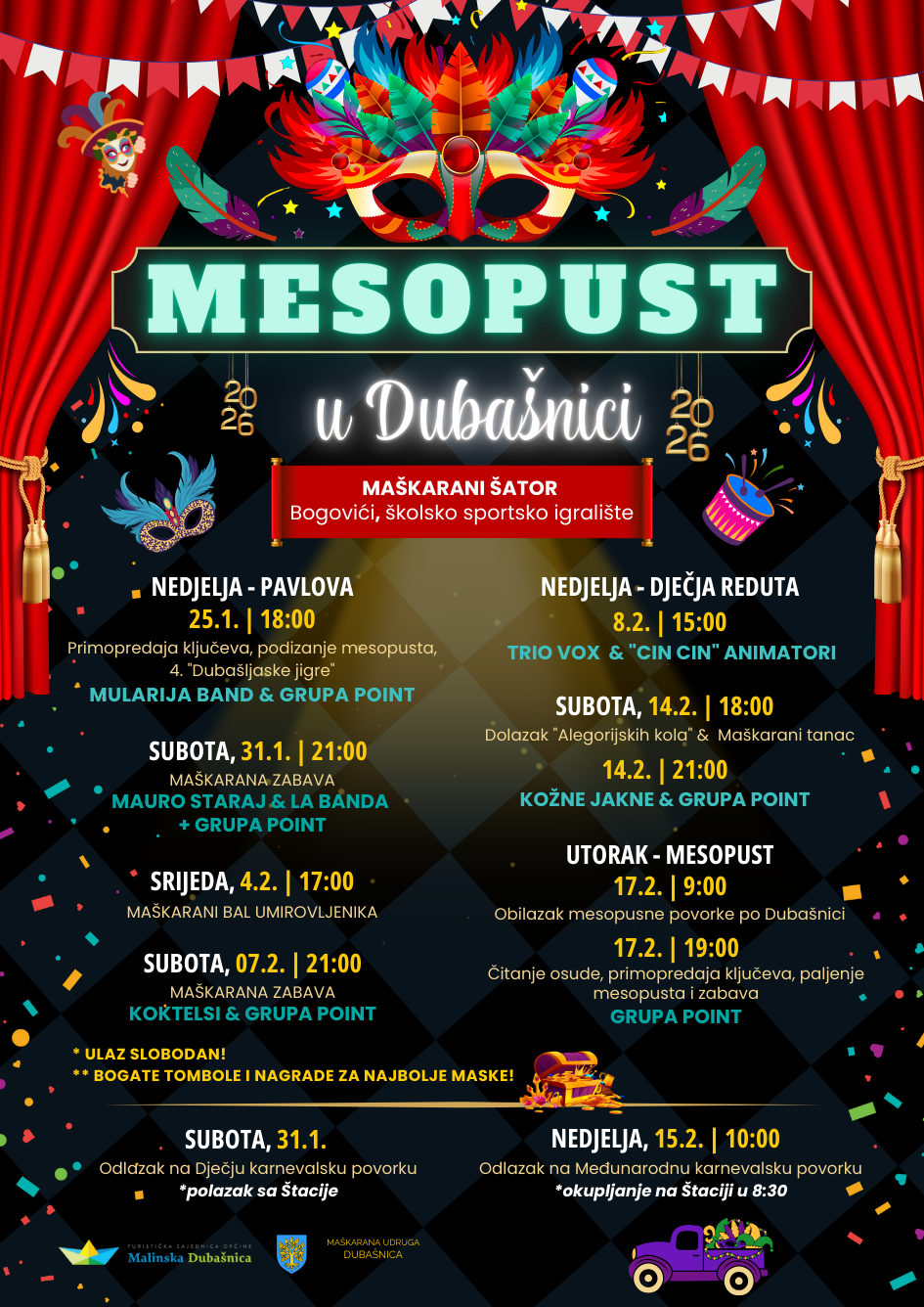Mesopust u Dubašnici_maškare Malinska 2026